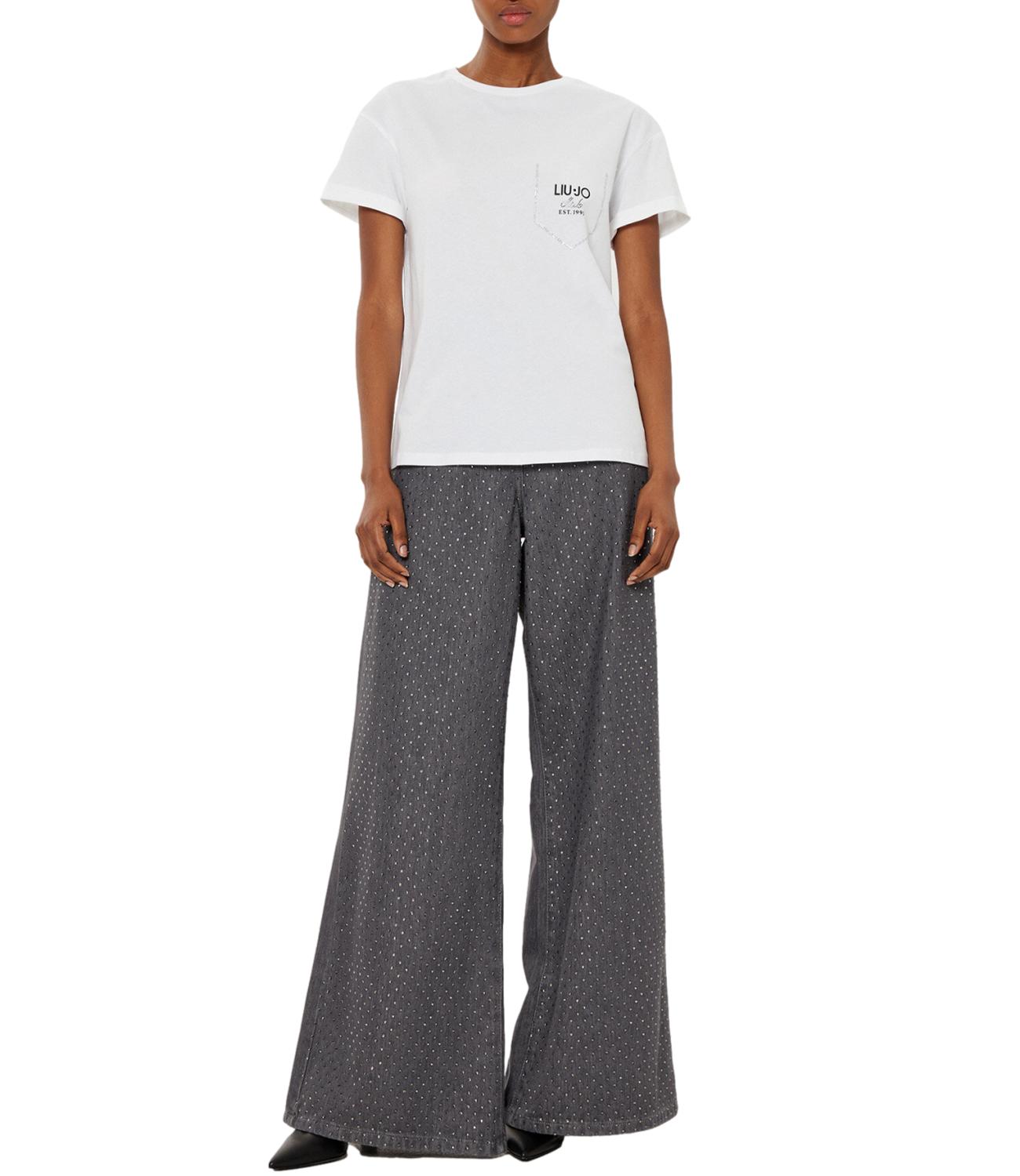 Liu Jo t-shirt bianco ottico donna