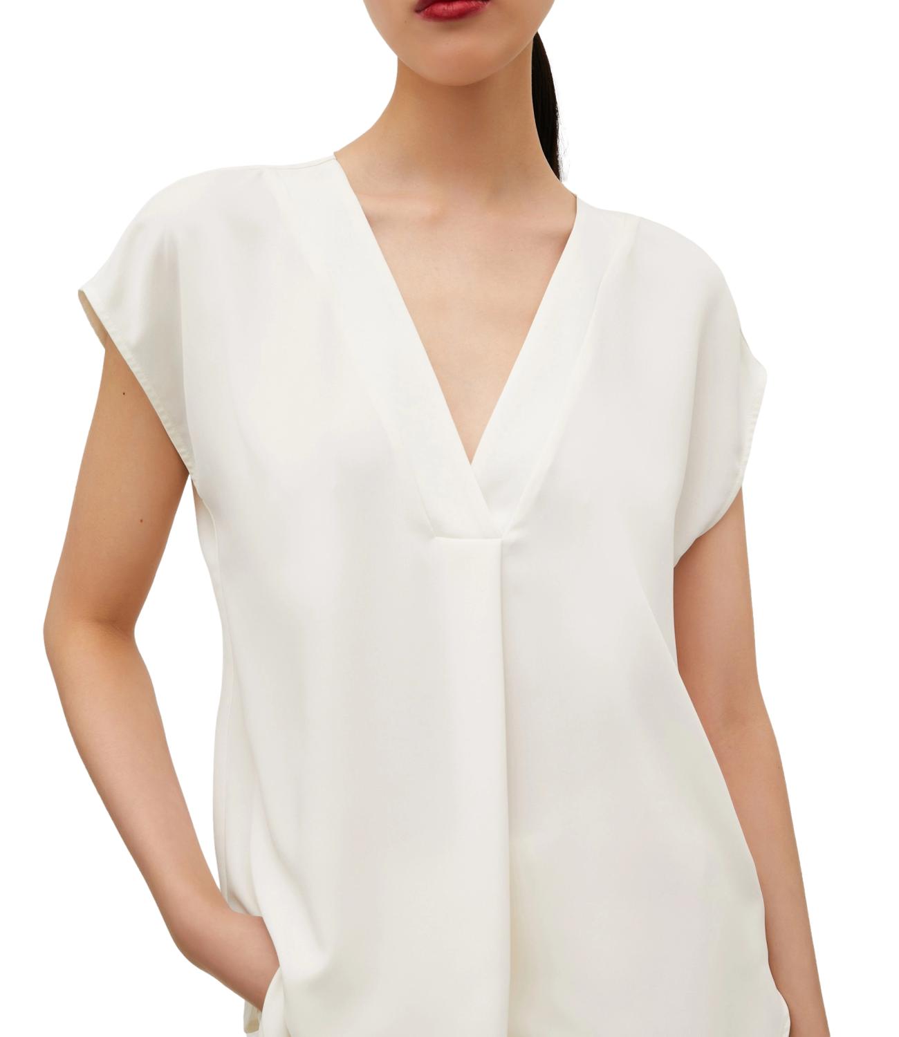 Marella blusa Brina bianco lana donna