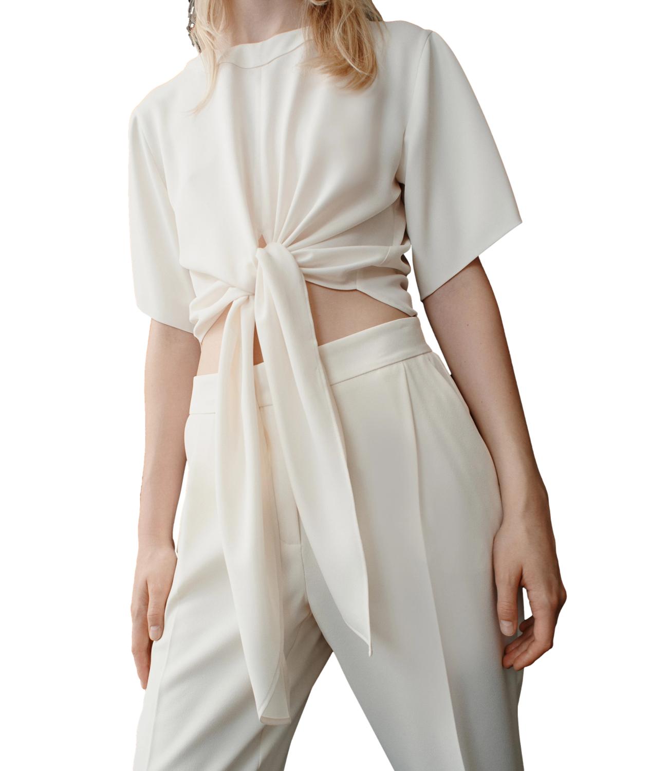 Marella camicia Vermeil bianco lana donna