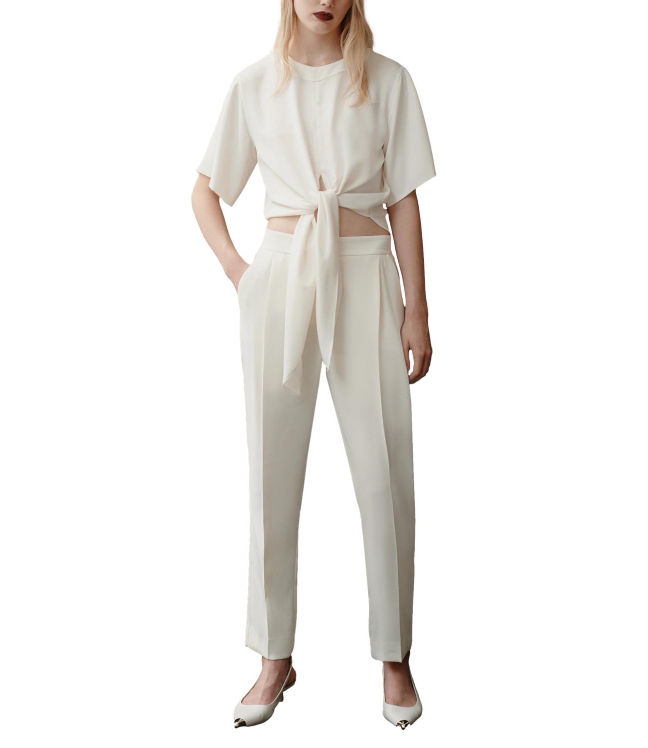 Marella camicia Vermeil bianco lana donna
