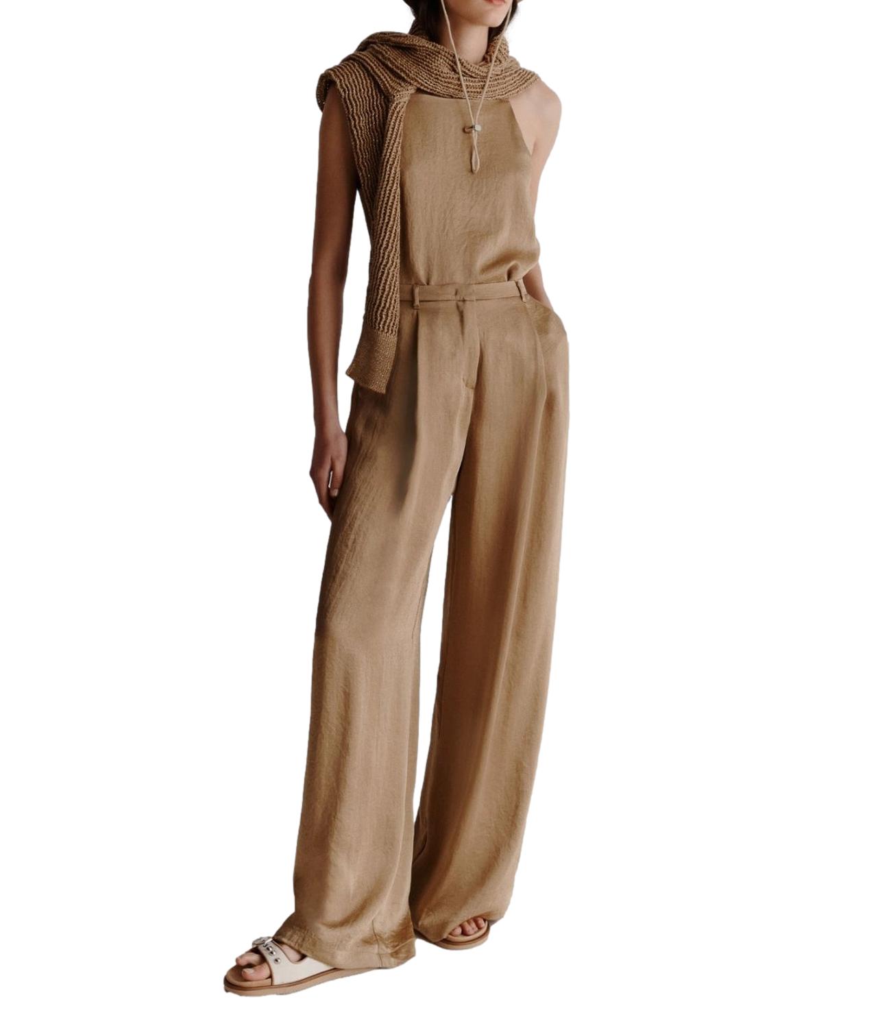 Marella Monochrome pantalone Silicio beige donna