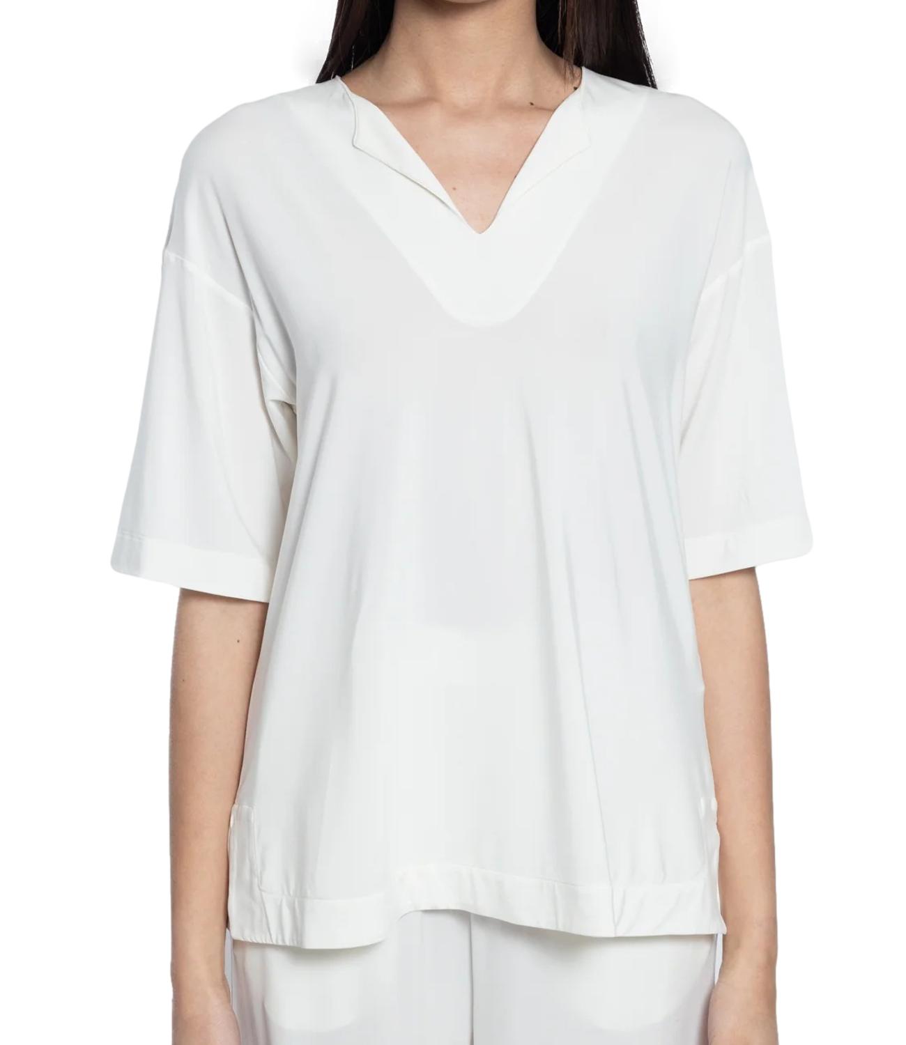 Max Mara Beachwear T-shirt Rigel Bianco Donna