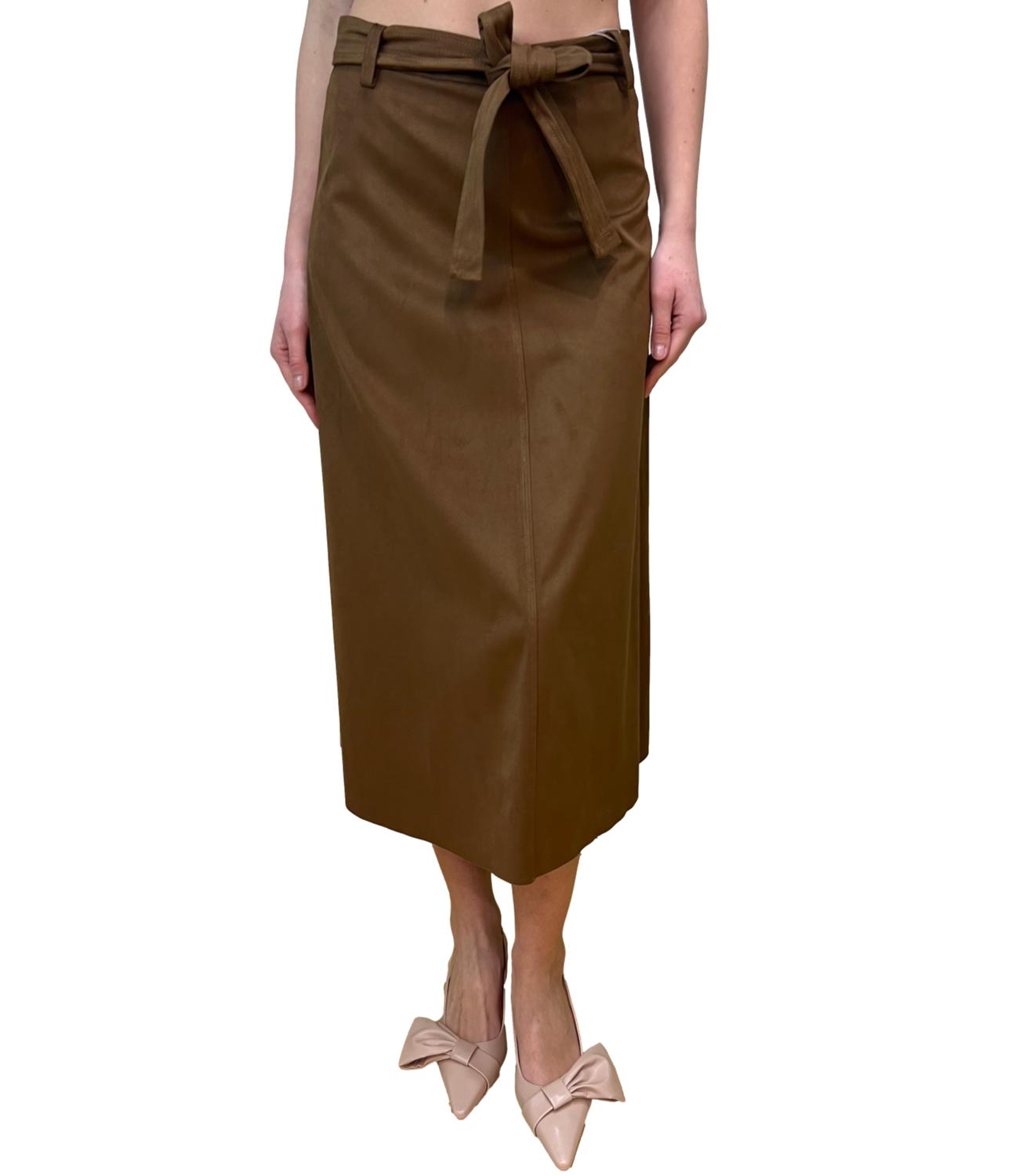 Motel Gonna Camoscio Cognac Donna