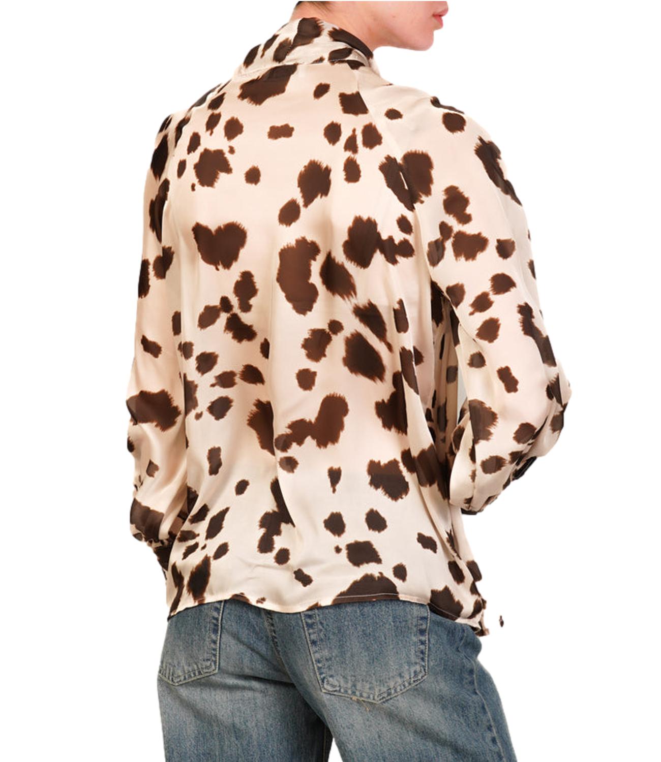 Motel camicia fantasia beige donna