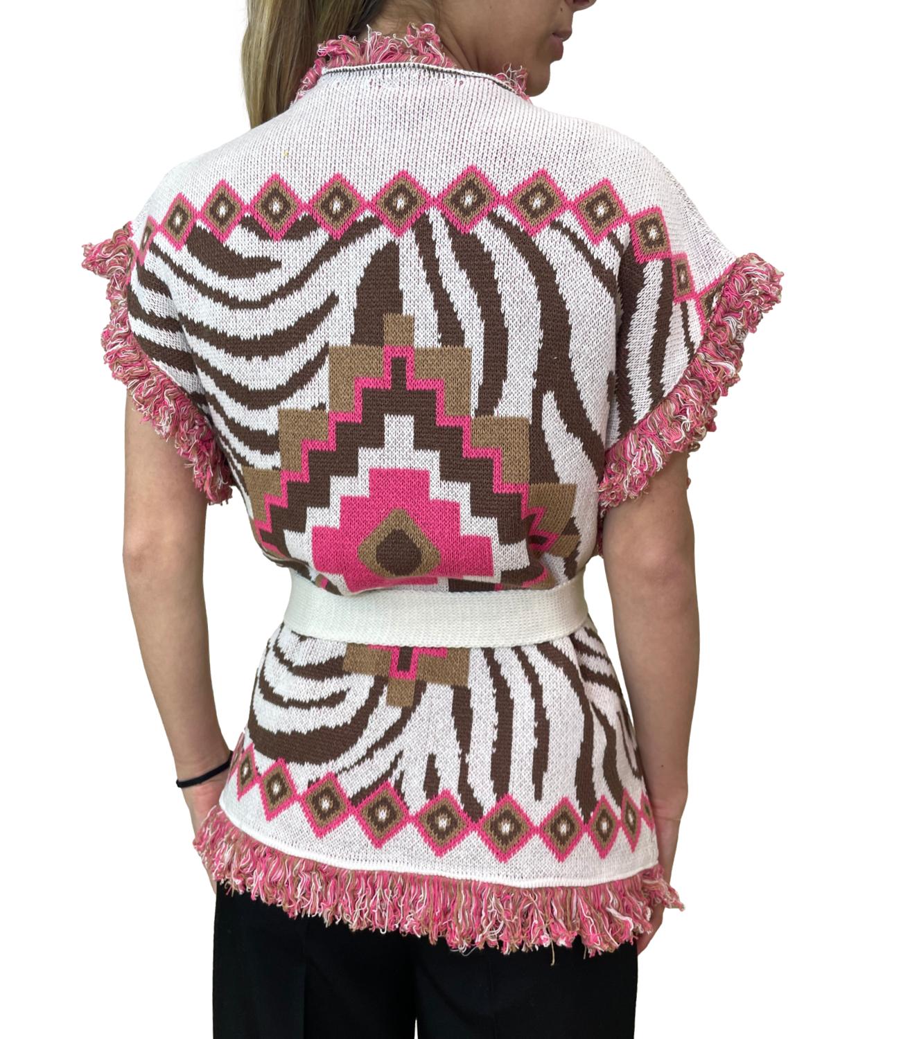 Motel Gilet Fuxia Donna