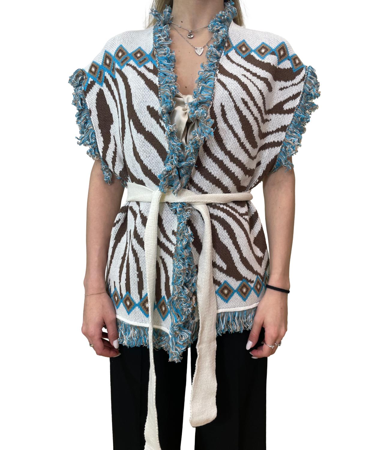 Motel Gilet Light Blue Donna