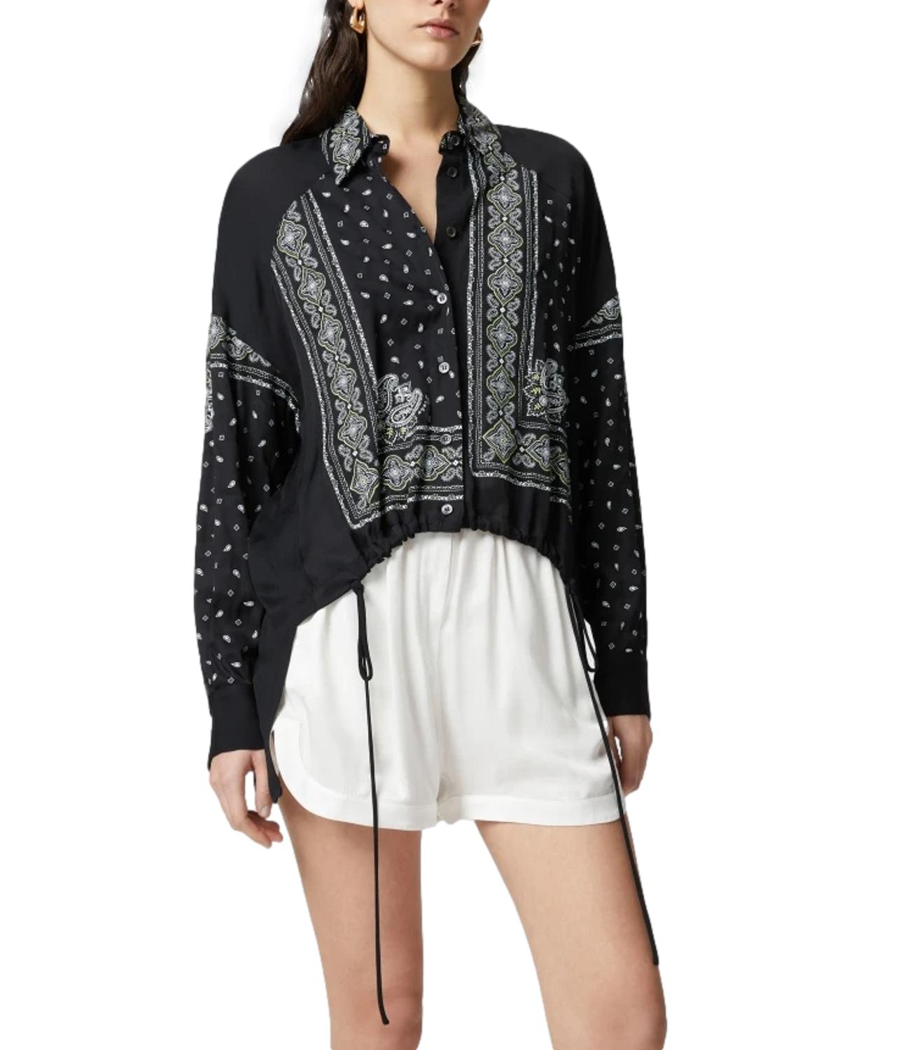 CLOCKS CAMICIA TWILL STAMPA