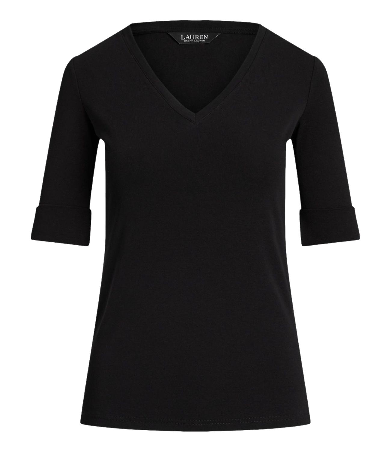 T-shirt a V Judy nera