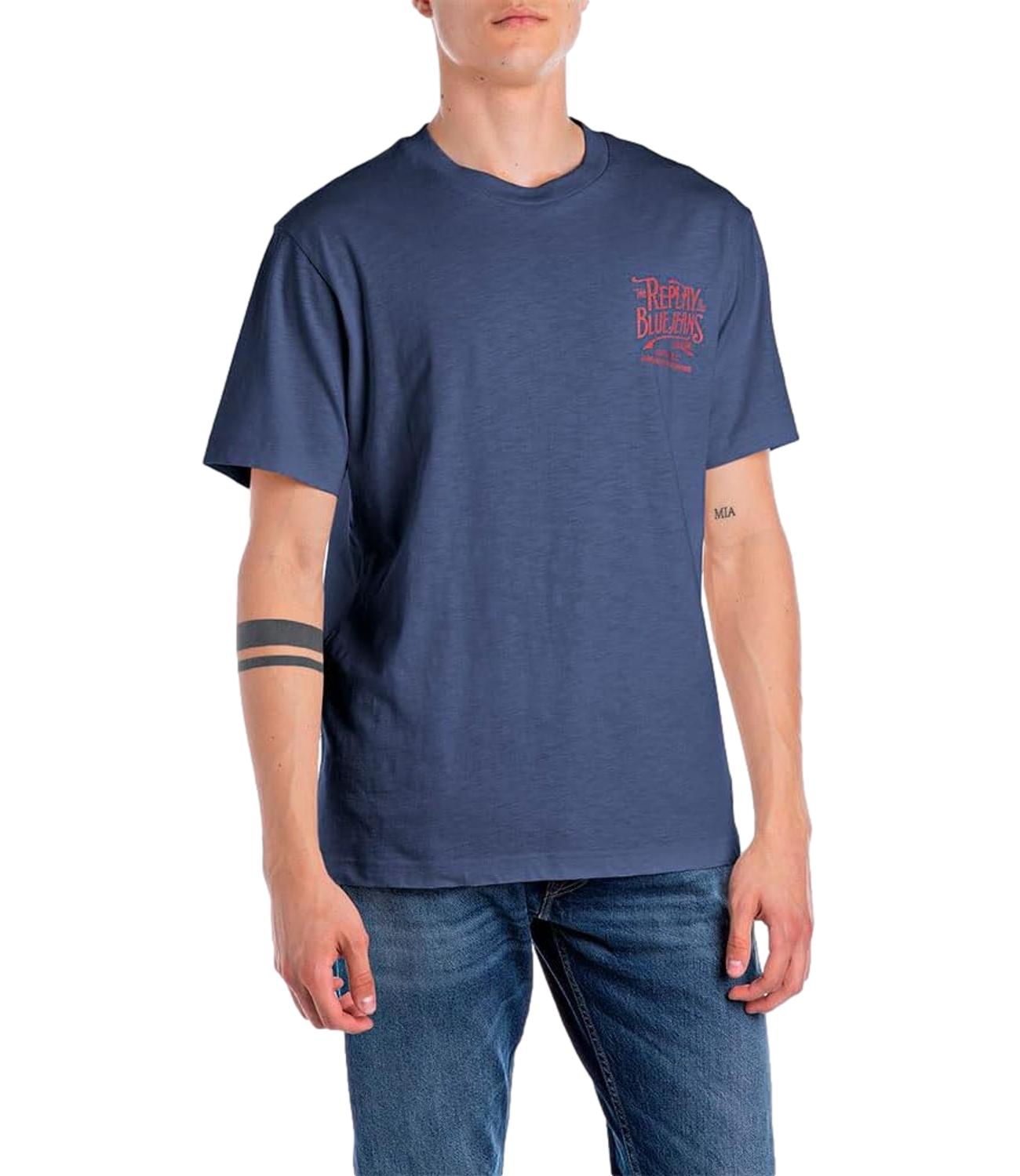 T-shirt Replay blu uomo