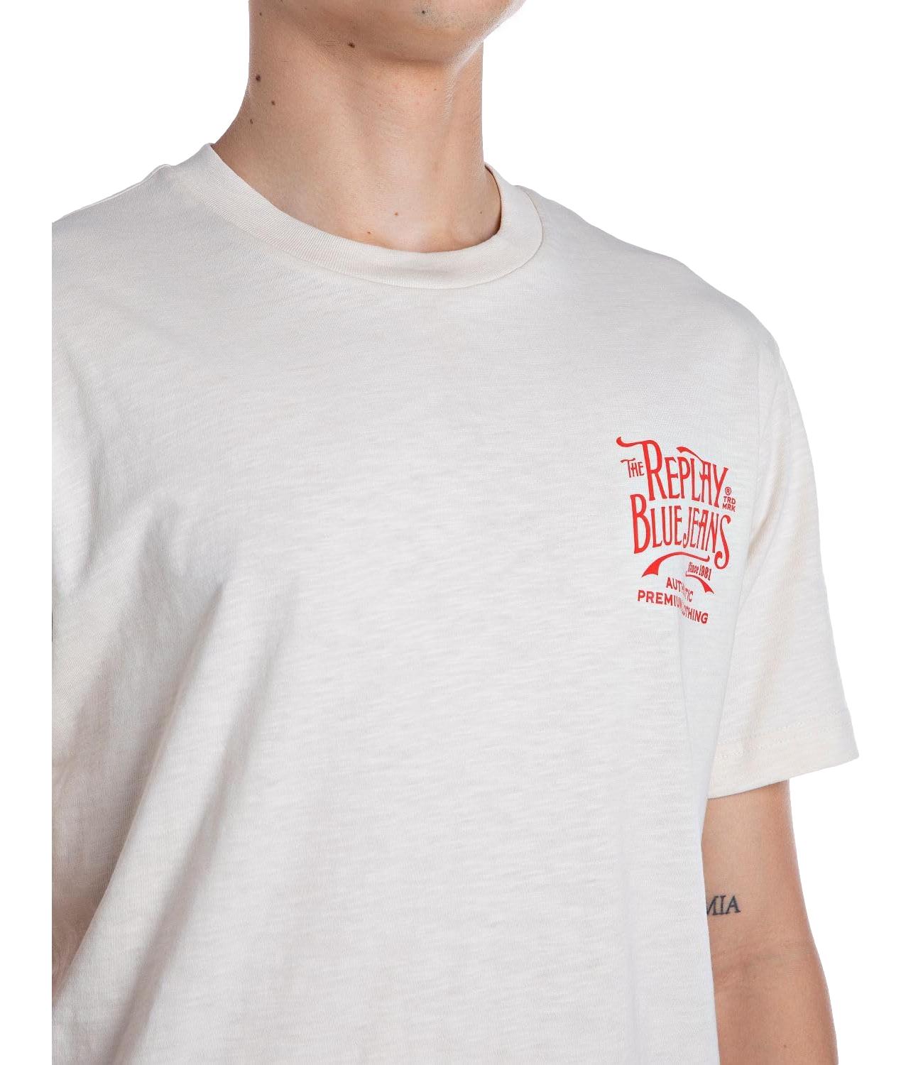 T-shirt Replay bianca uomo