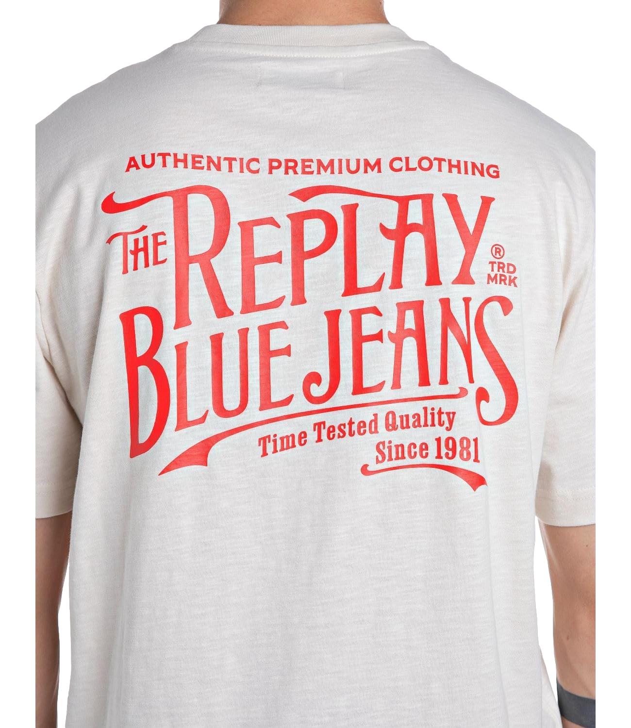 T-shirt Replay bianca uomo