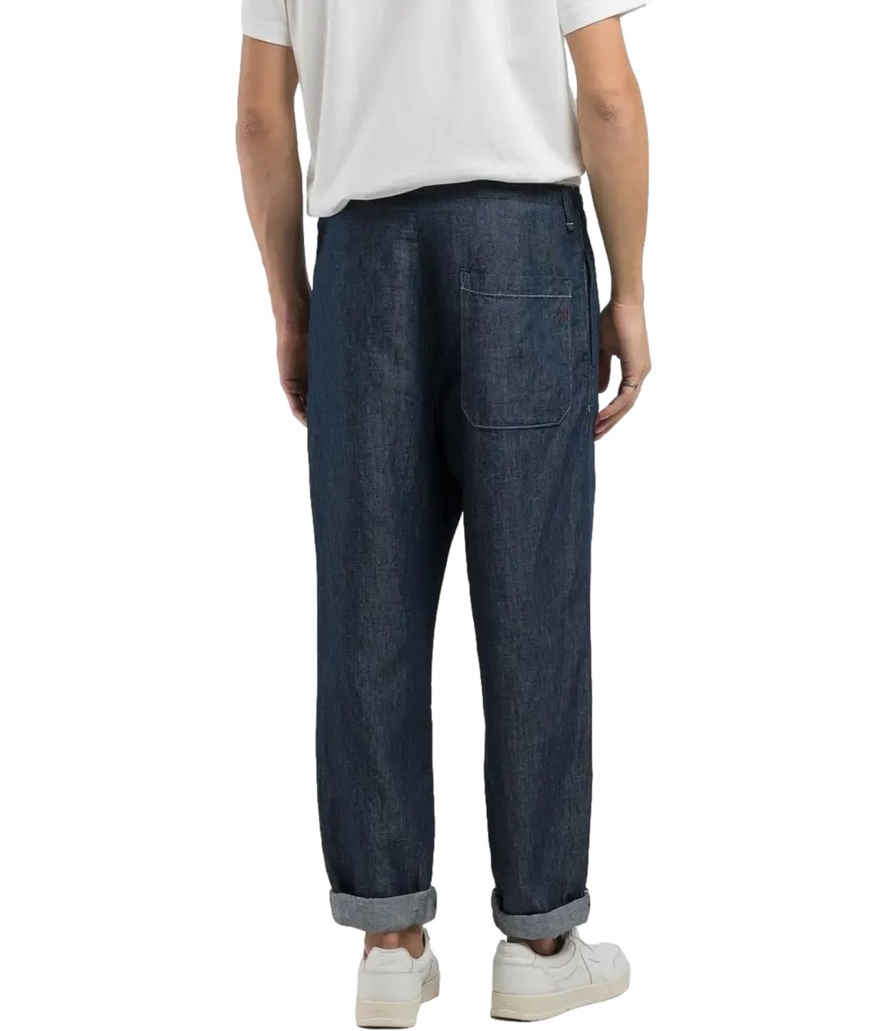 Jeans Replay carrot in denim linato fresco