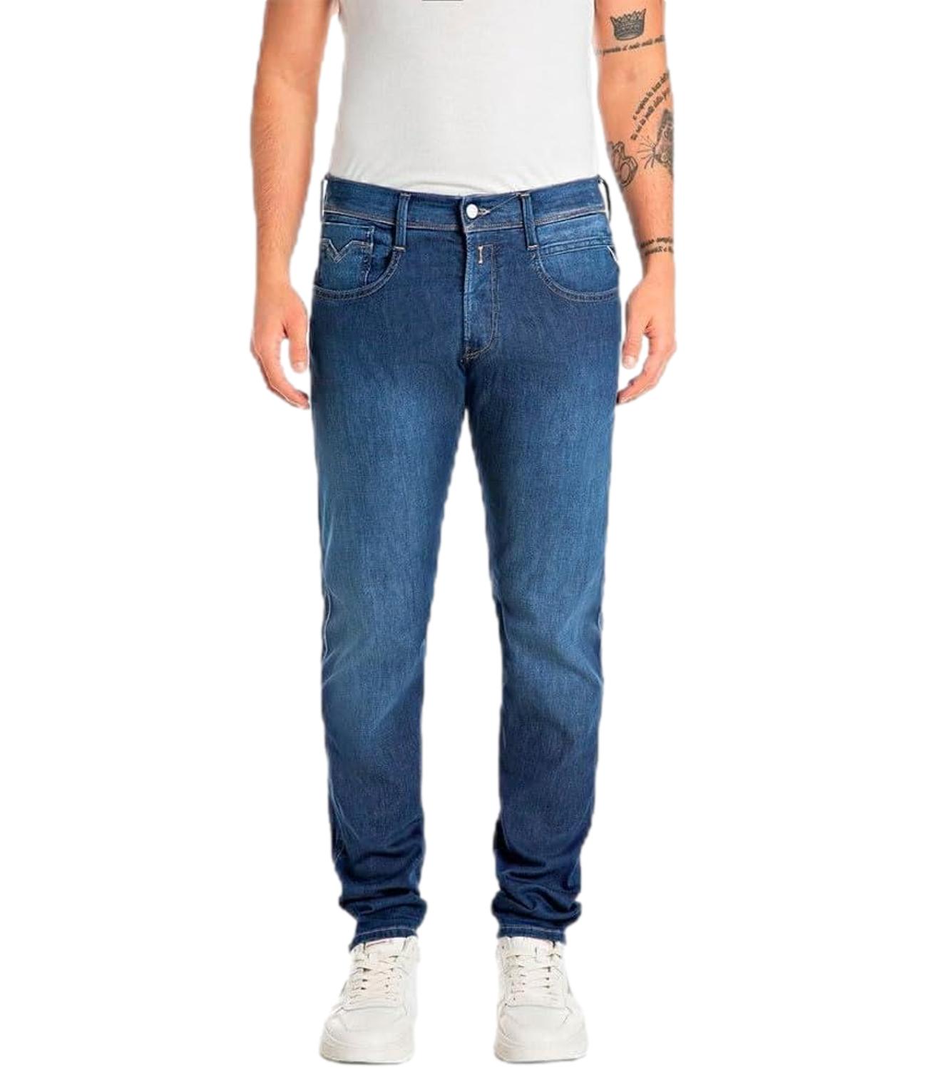 Anbass blu scuro jeans uomo L.30