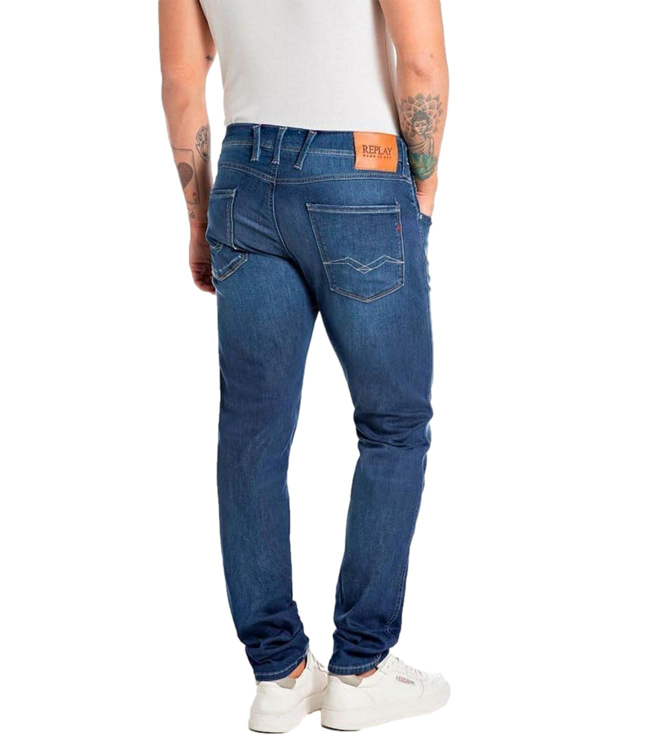 Anbass blu scuro jeans uomo L.32