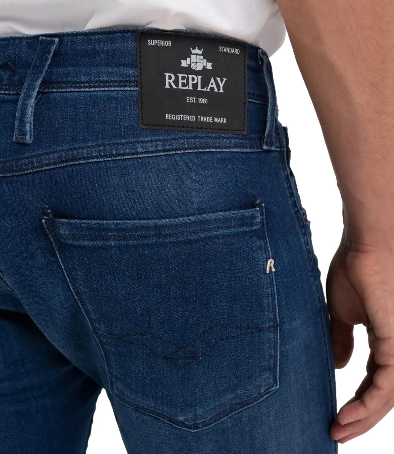 Jeans Anbass Replay blu