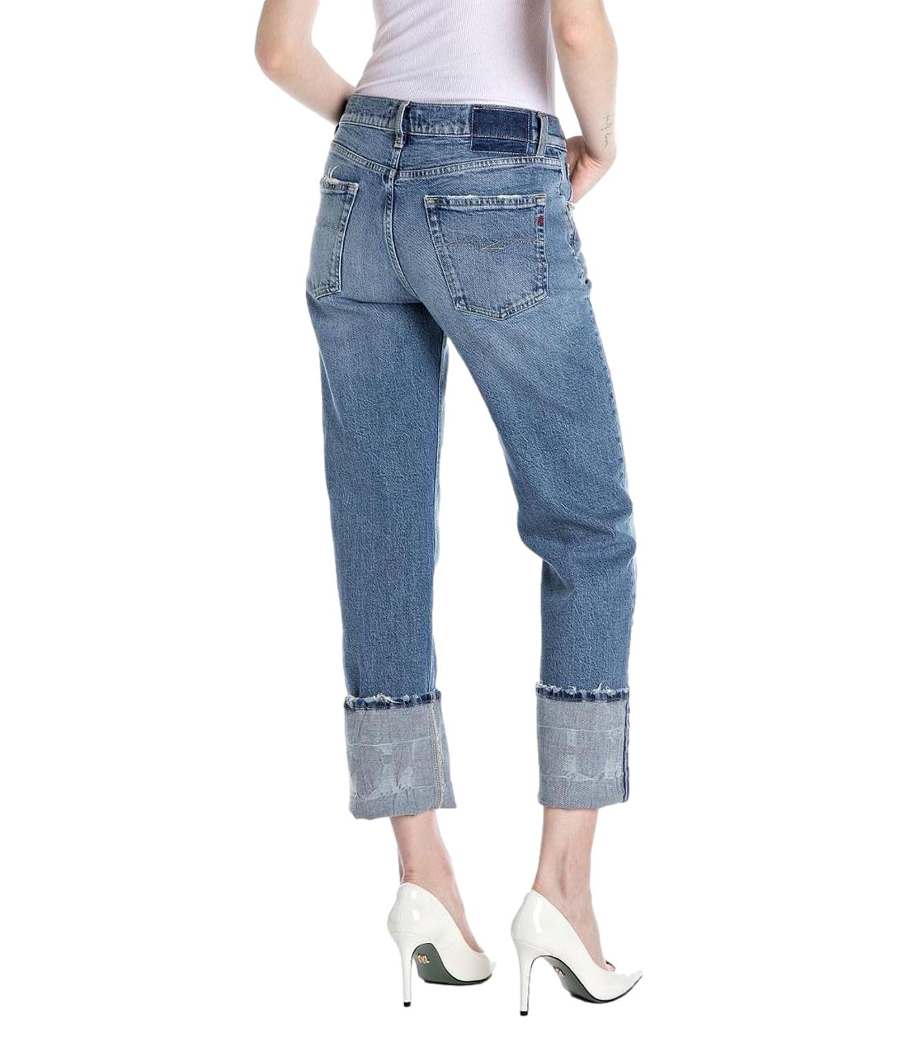 Jeans Replay donna fondo rigirato