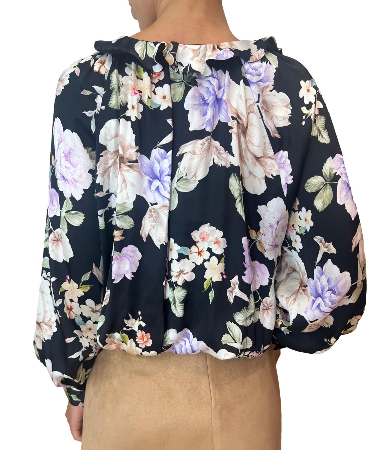 Rinascimento Blusa Nera Donna