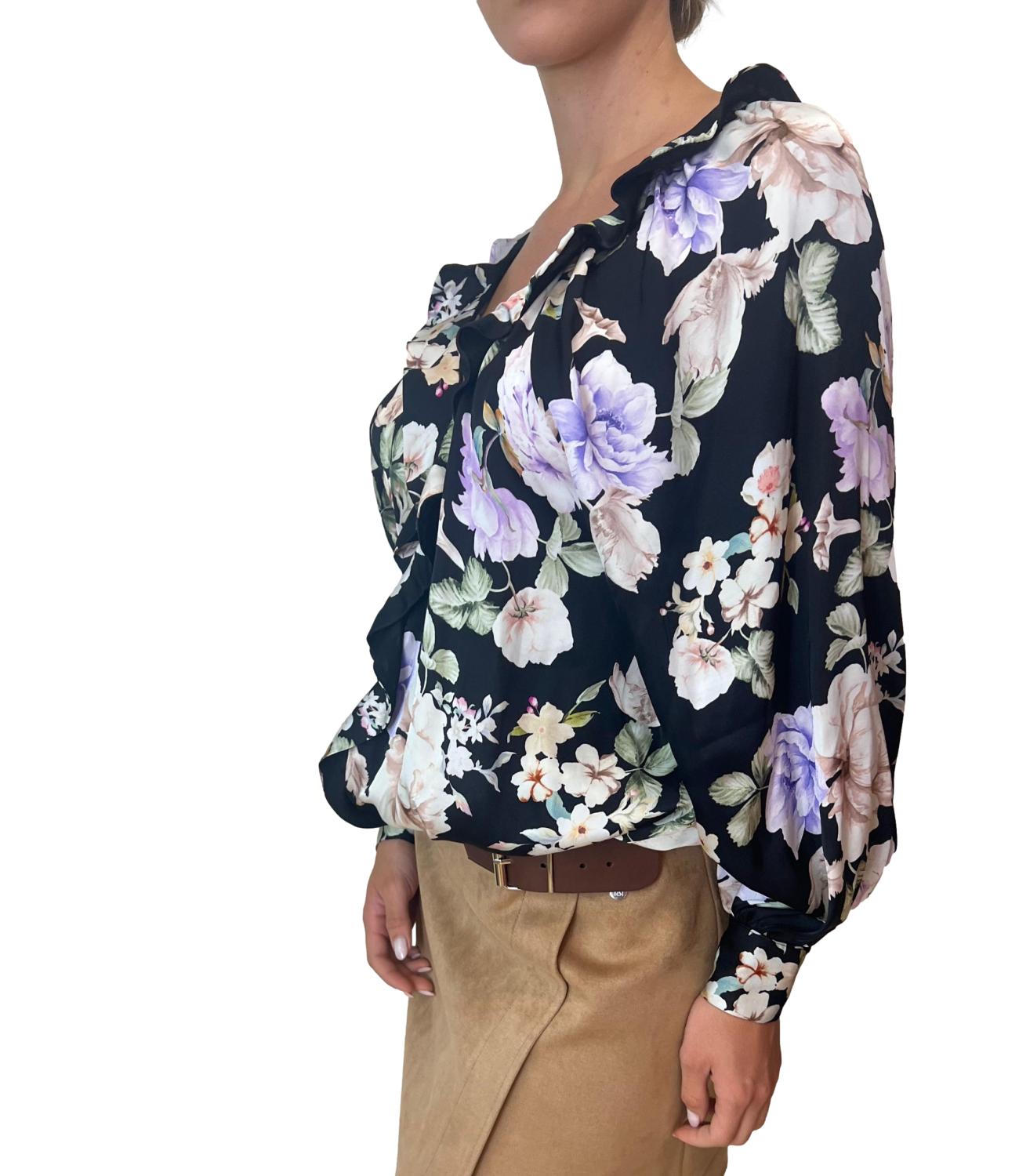 Rinascimento Blusa Nera Donna