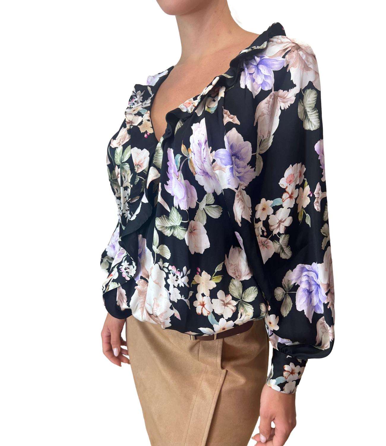 Rinascimento Blusa Nera Donna