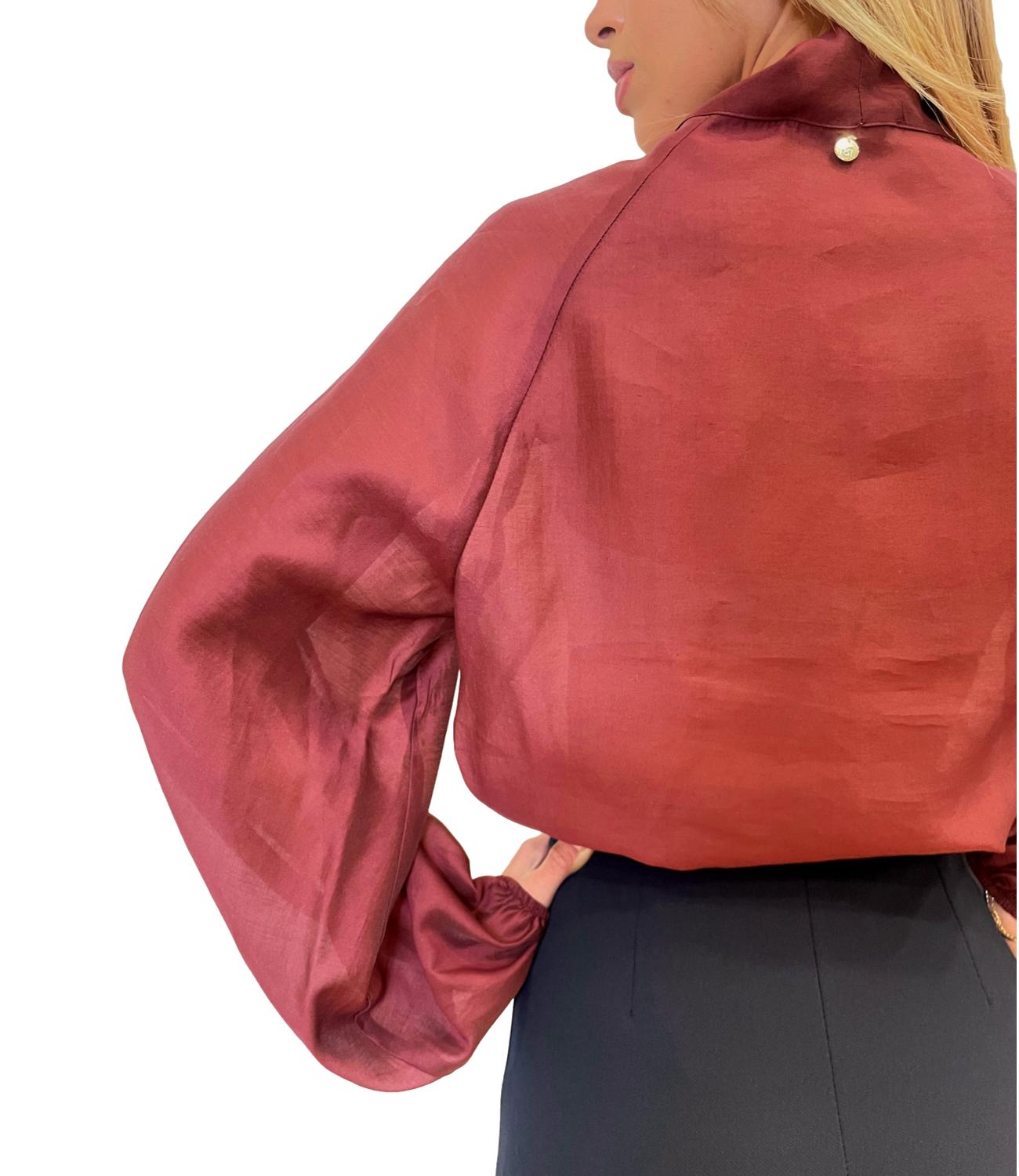 Rinascimento Blusa Rosso Persia Donna