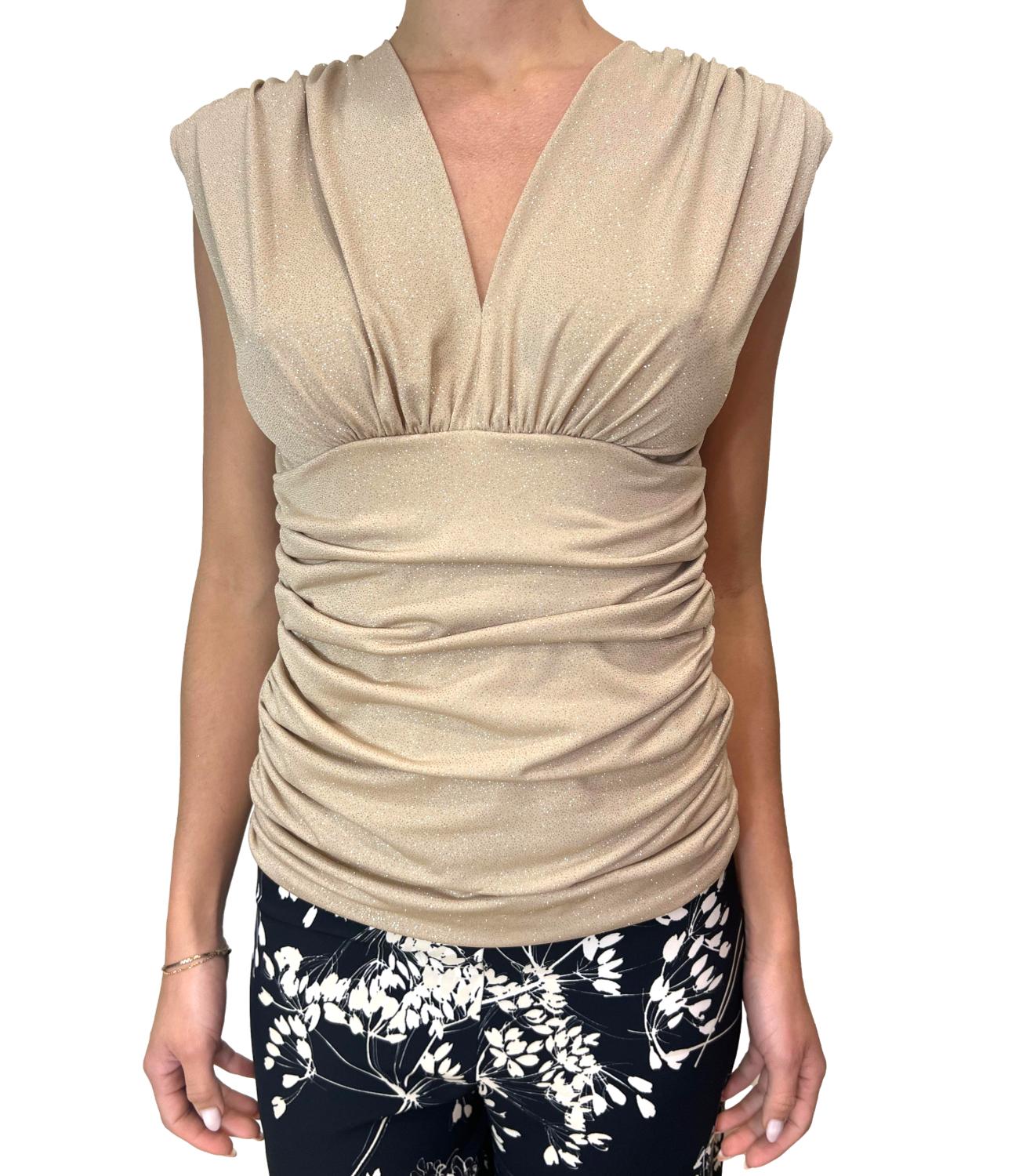 Rinascimento Canotta oro Donna