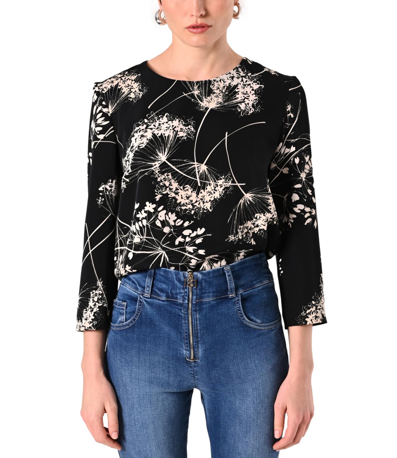 Rinascimento Blusa Nera Donna