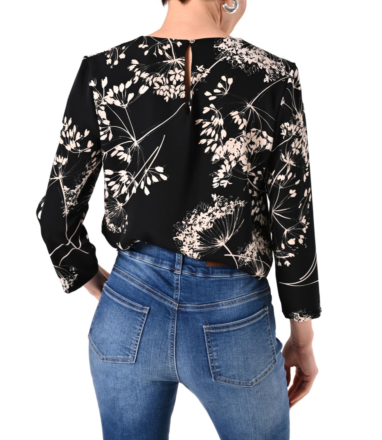 Rinascimento Blusa Nera Donna