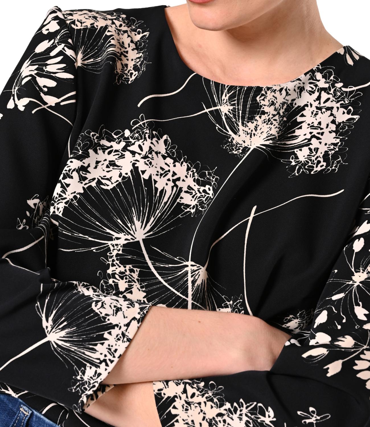 Rinascimento Blusa Nera Donna