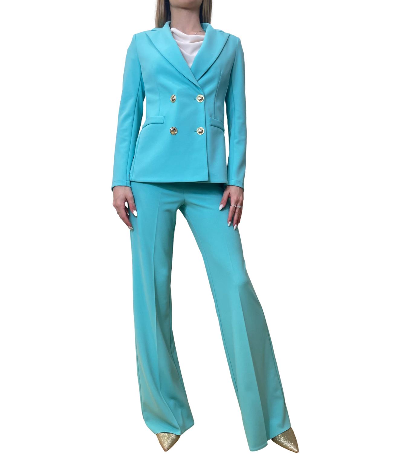 Rinascimento Pantalone Acqua Verde Donna
