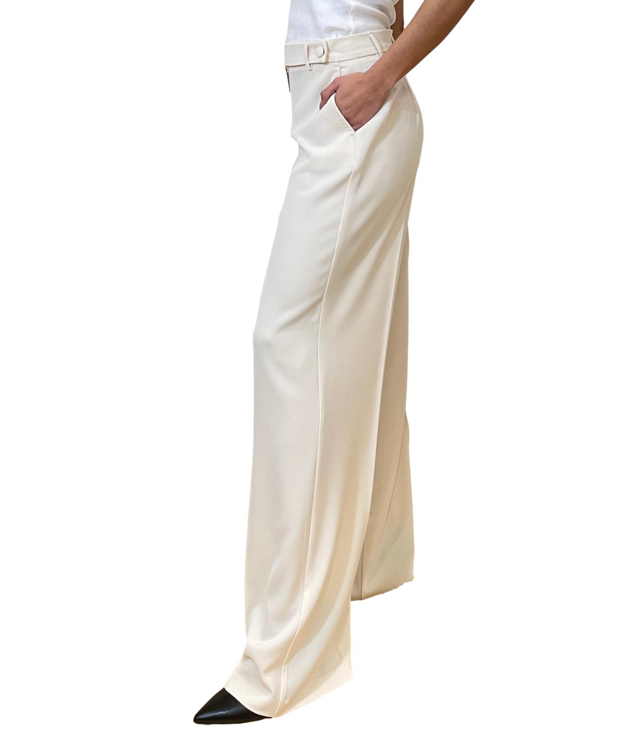Rinasciemento Pantalone Panna Bianco Donna