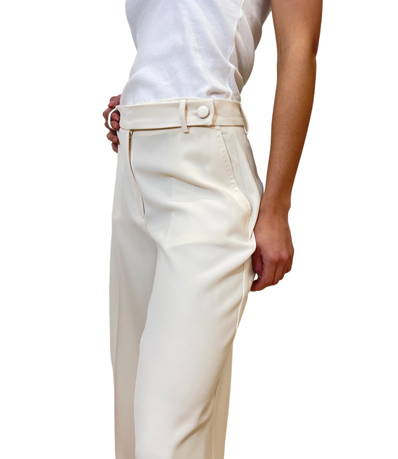 Rinasciemento Pantalone Panna Bianco Donna