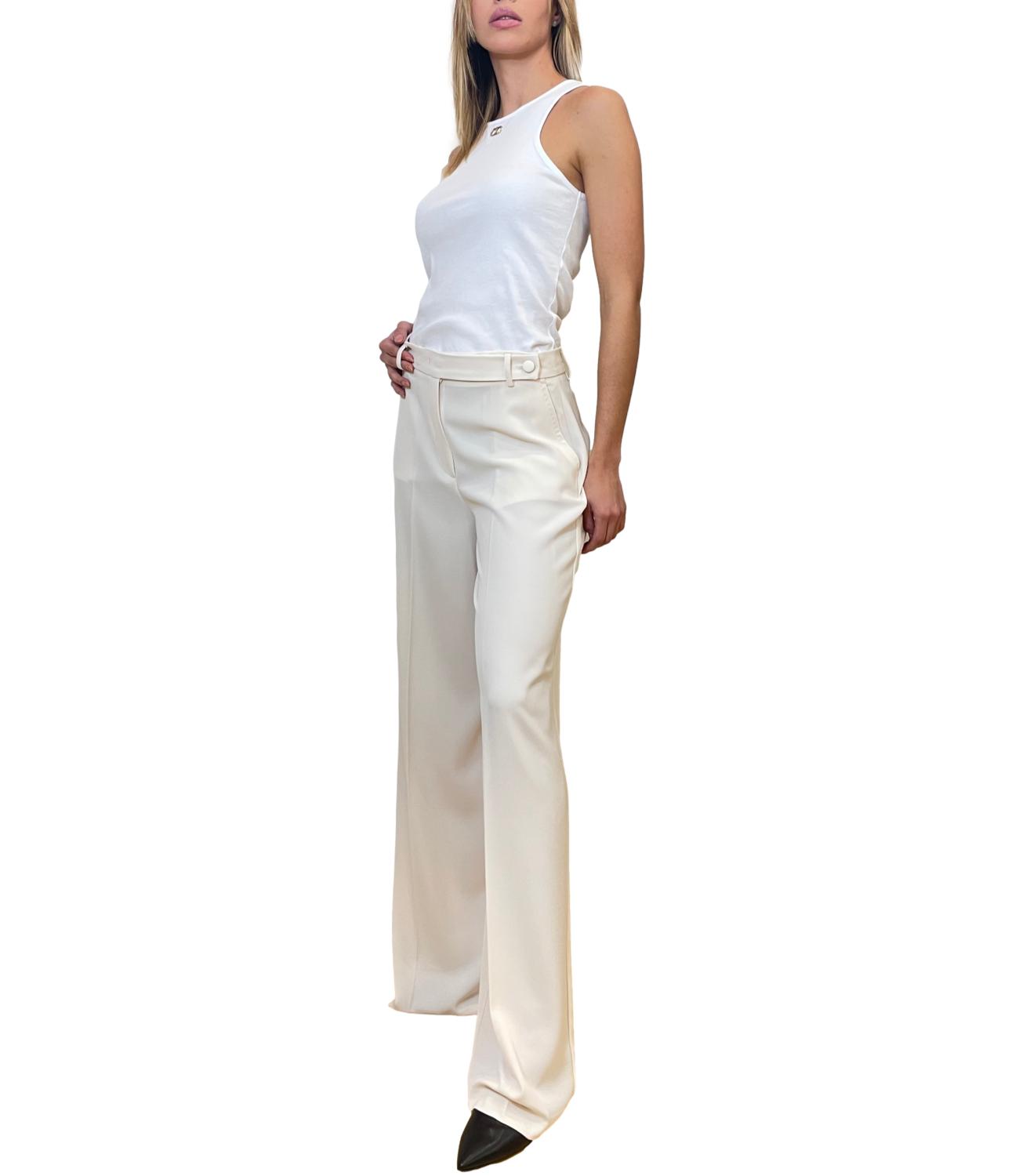 Rinasciemento Pantalone Panna Bianco Donna
