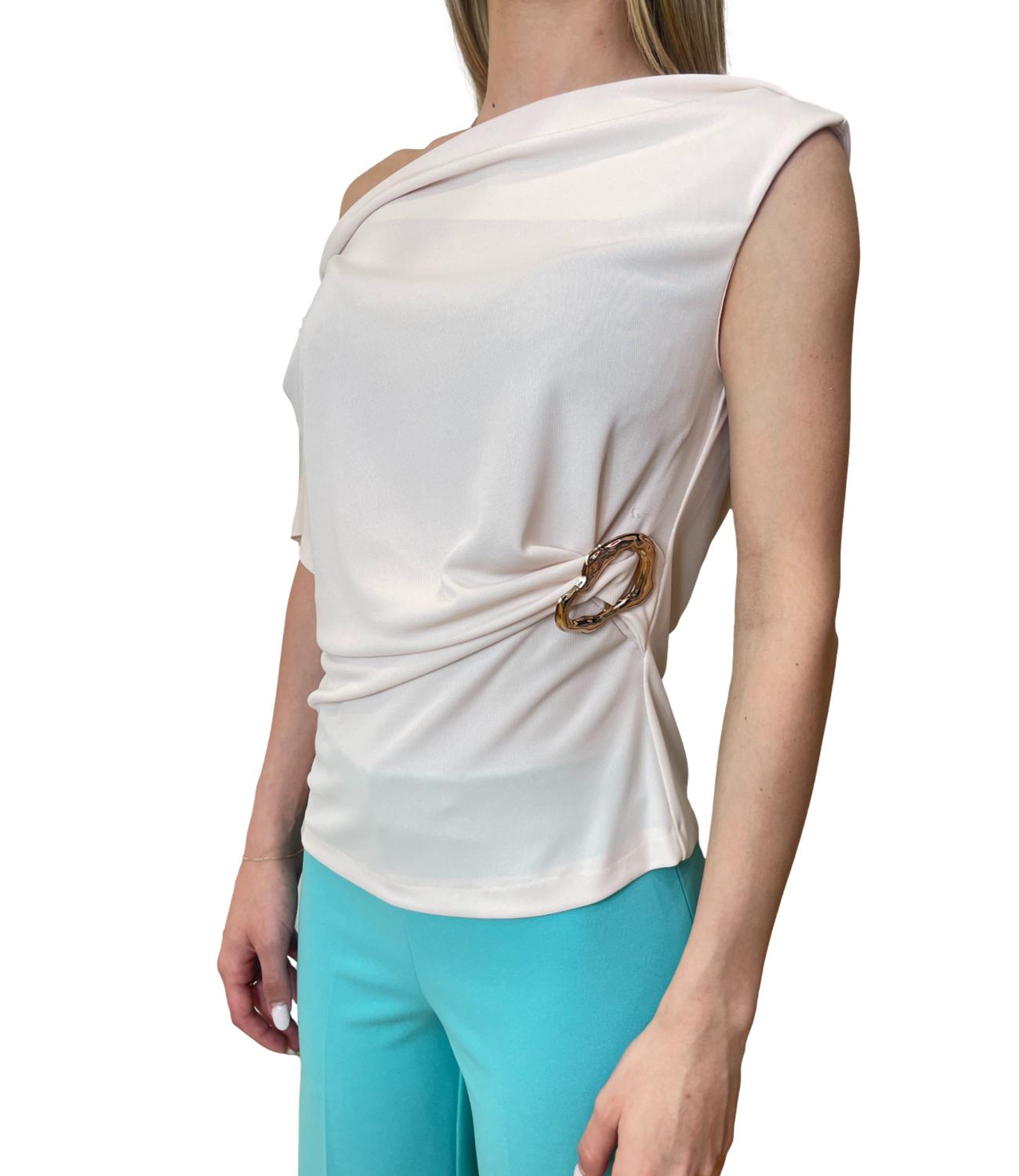Rinascimento Canotta Beige Chiaro Donna