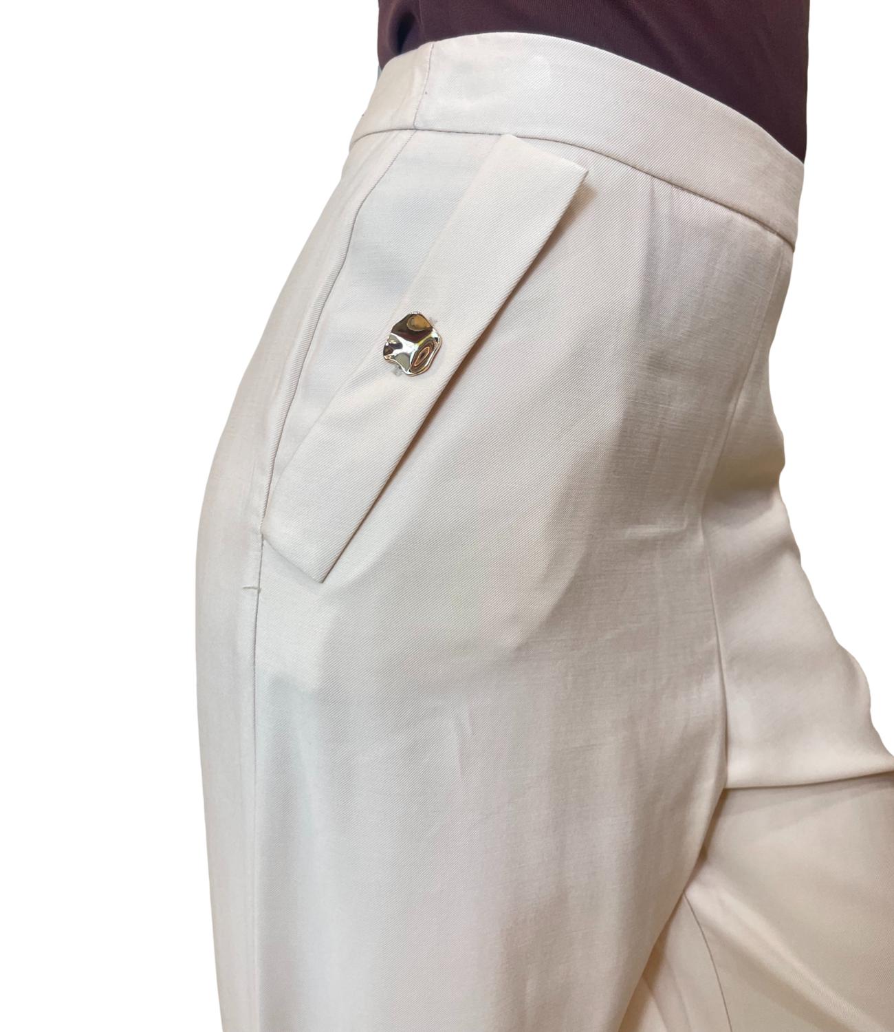 Rinascimento Pantalone Beige Chiaro Donna