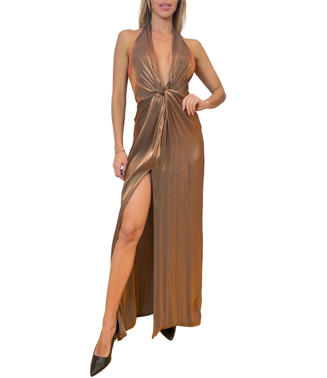 Silence Limited Abito Marrone Donna
