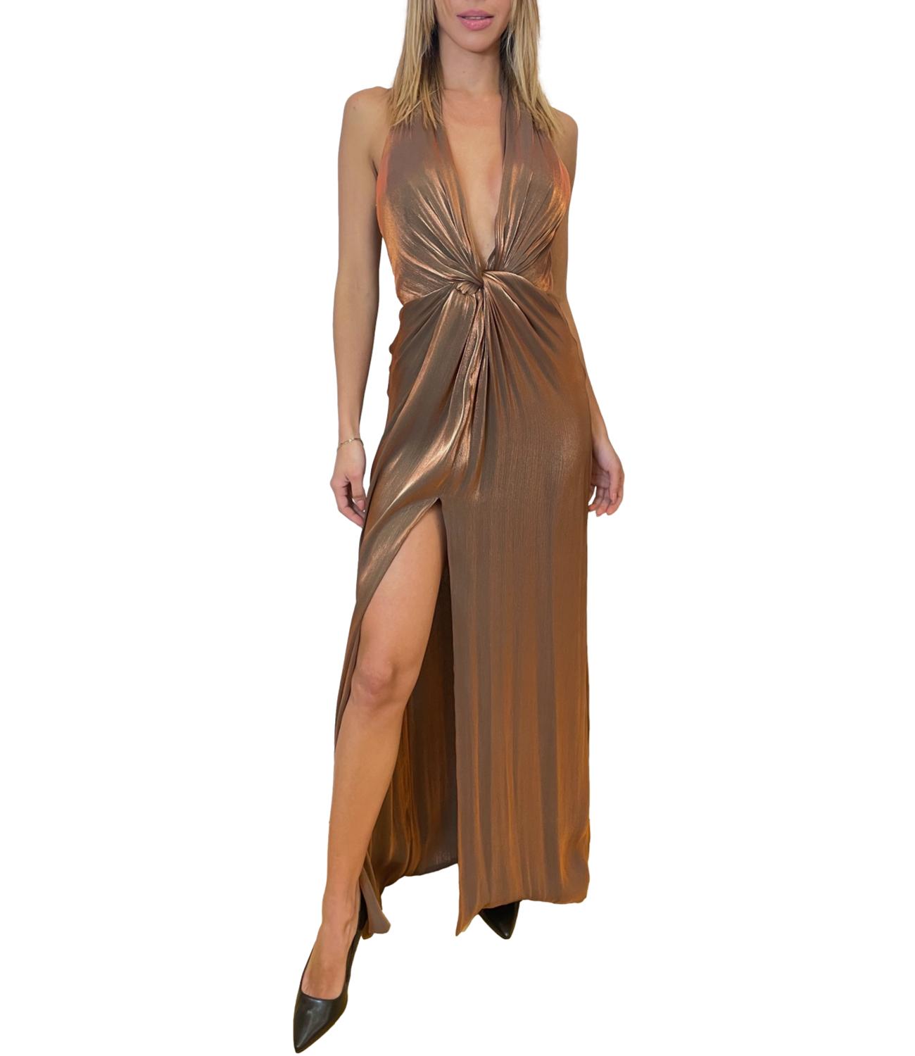 Silence Limited Abito Marrone Donna