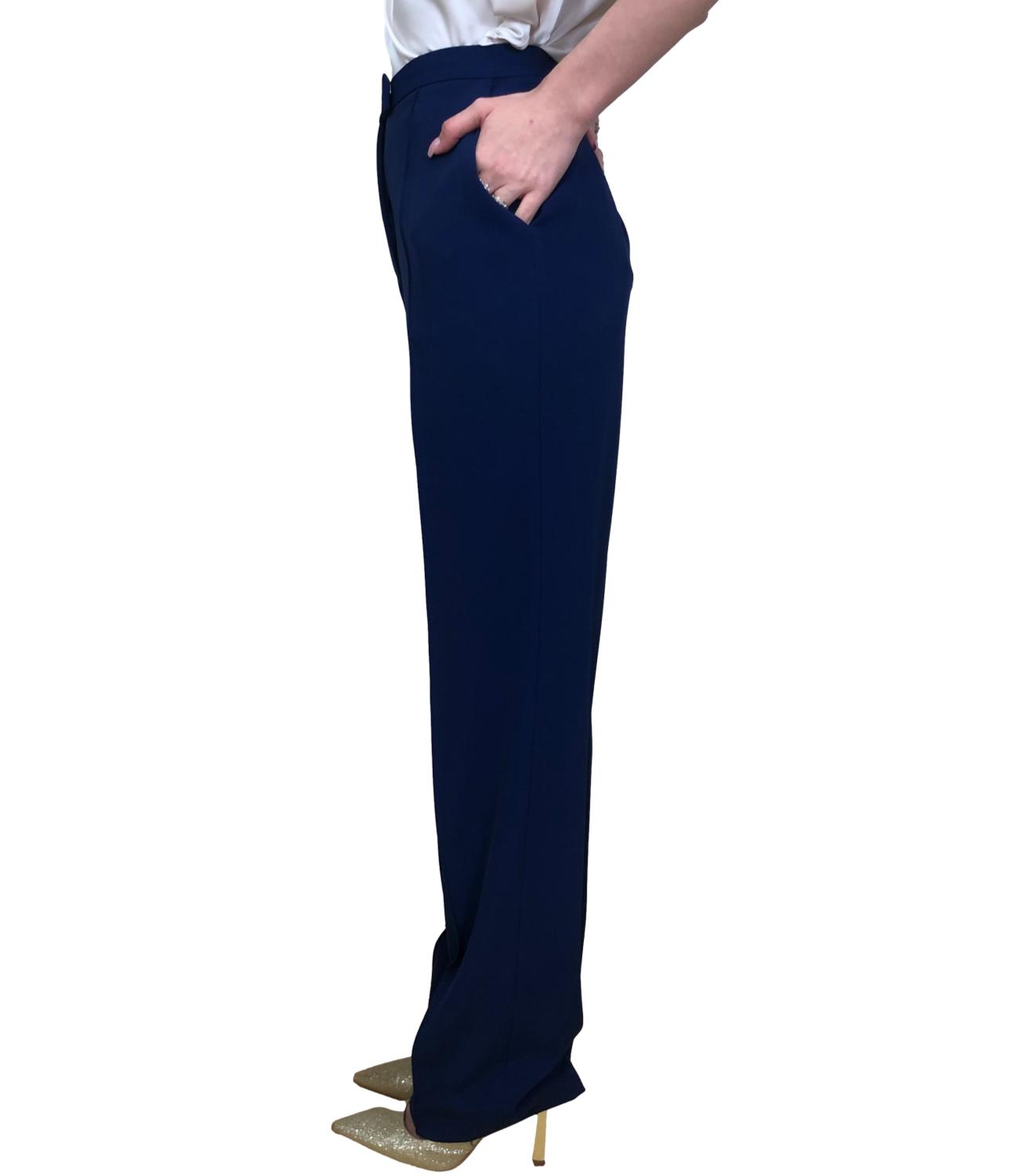 Silence Limited Pantaloni Blu Navy Donna
