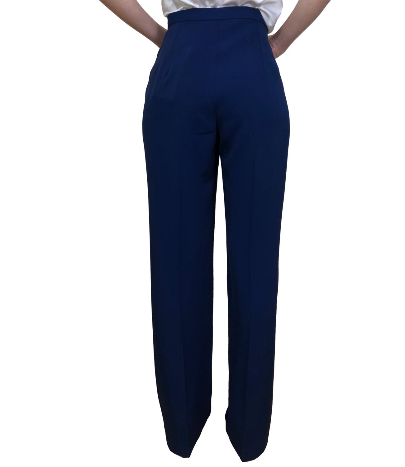 Silence Limited Pantaloni Blu Navy Donna