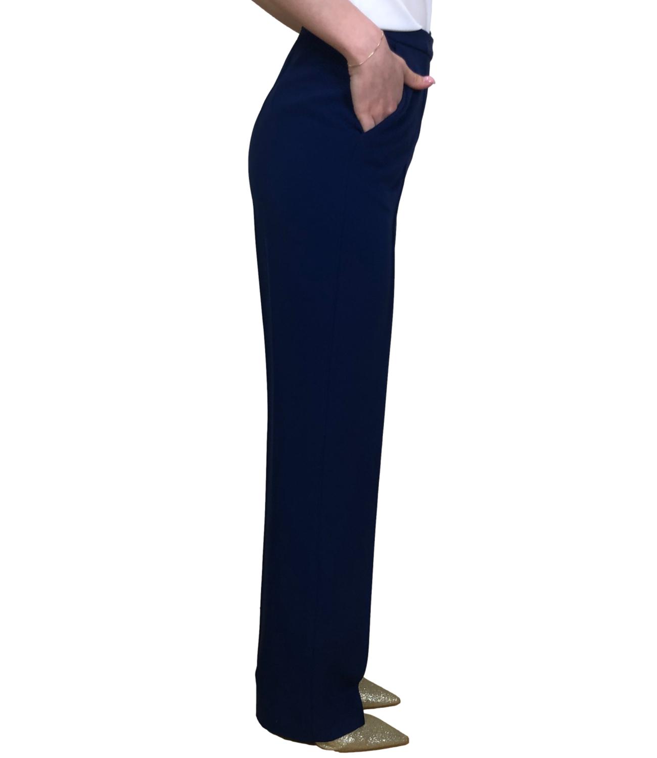 Silence Limited Pantaloni Blu Navy Donna