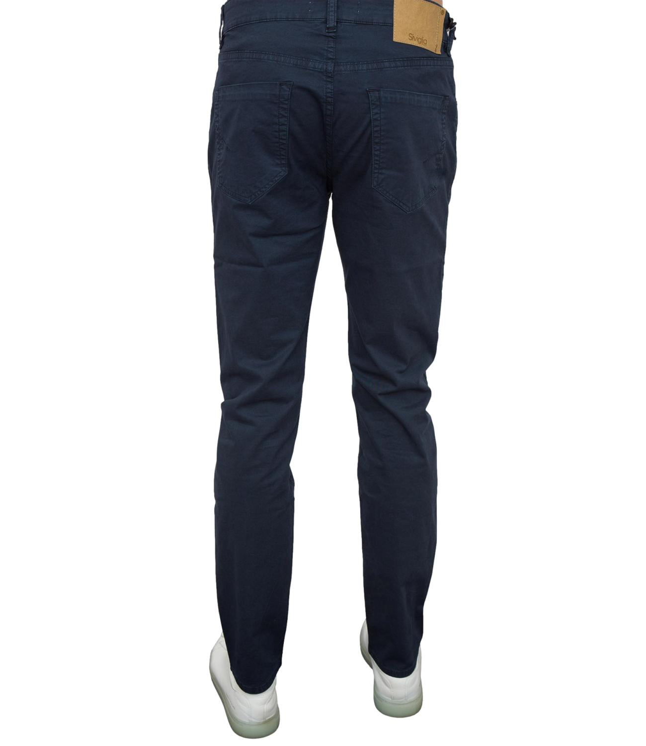 Pantaloni Siviglia blu palazzo