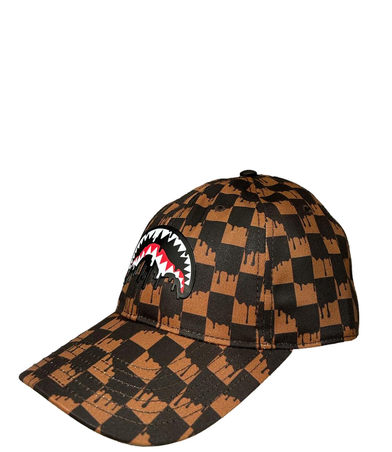 Cappello Sprayground shark in paris marrone