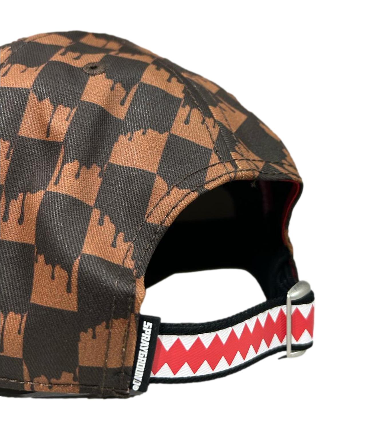 Cappello Sprayground shark in paris marrone