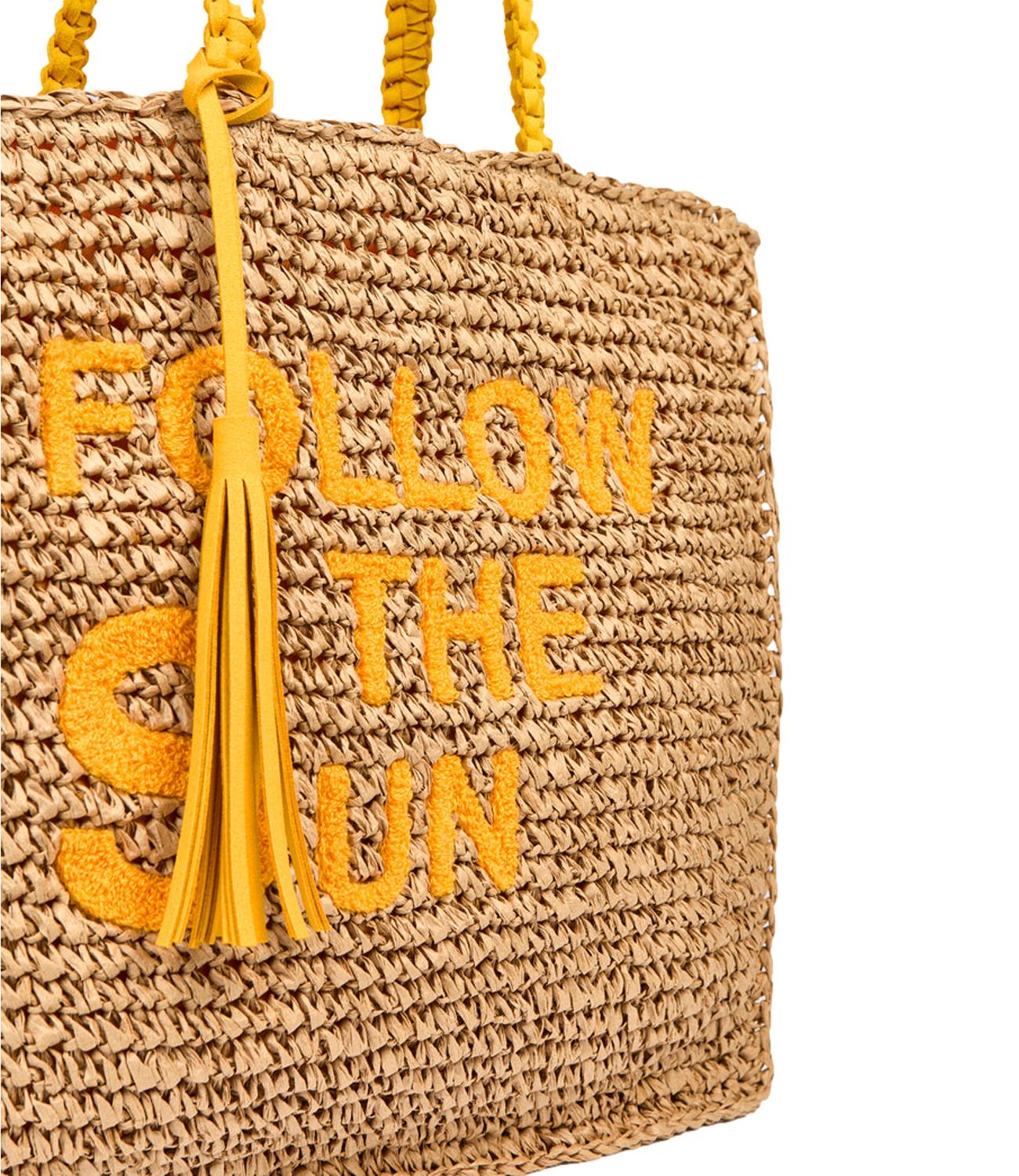 The Sun Straw Bag maracuja