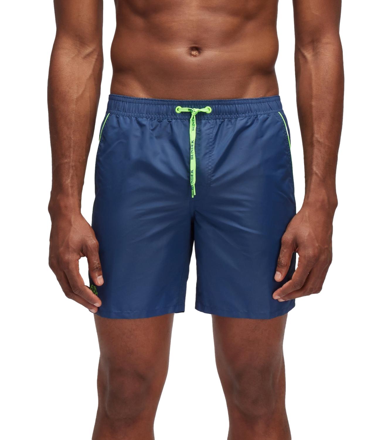Sundek costume blu e fluo verde