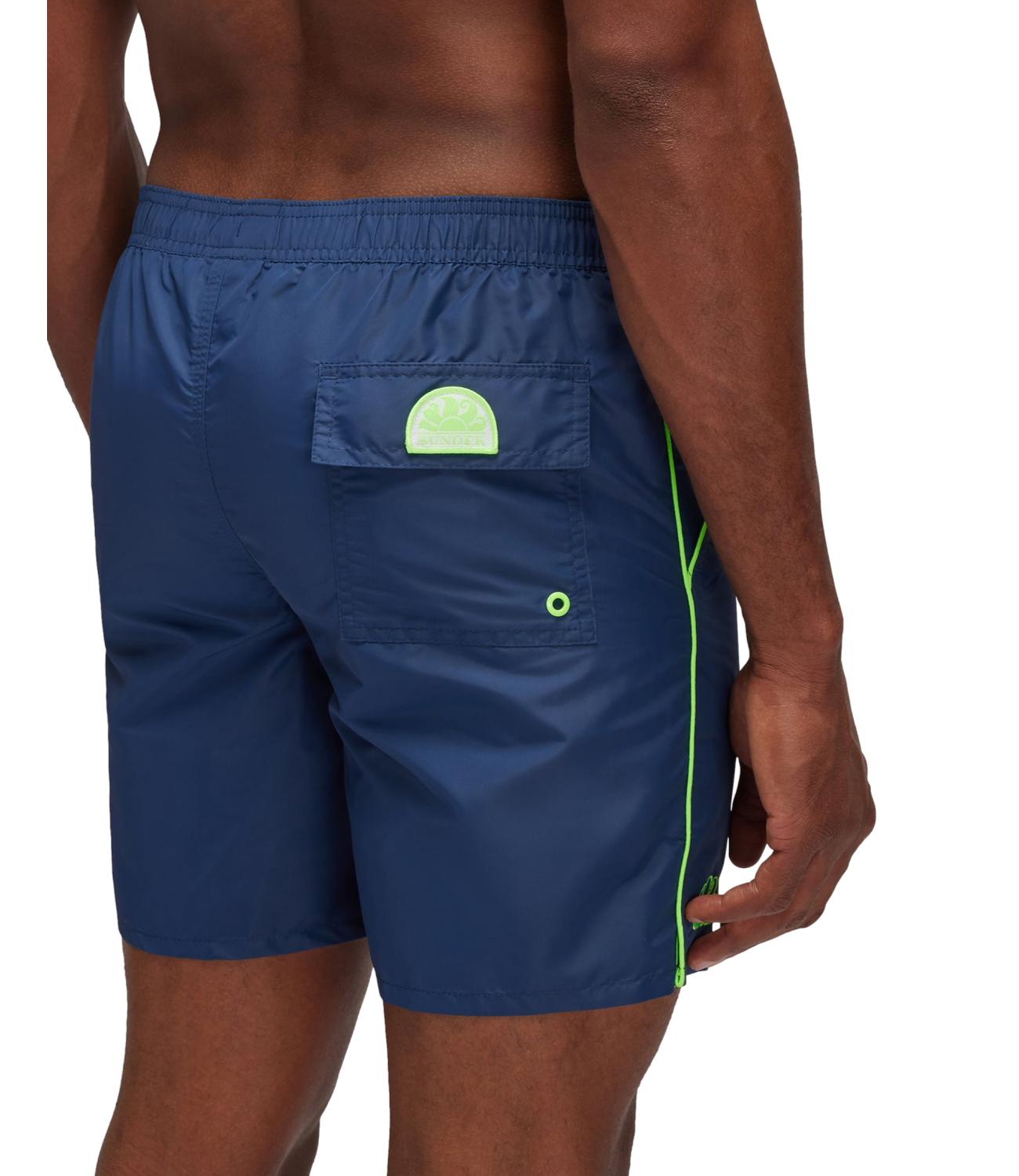Sundek costume blu e fluo verde