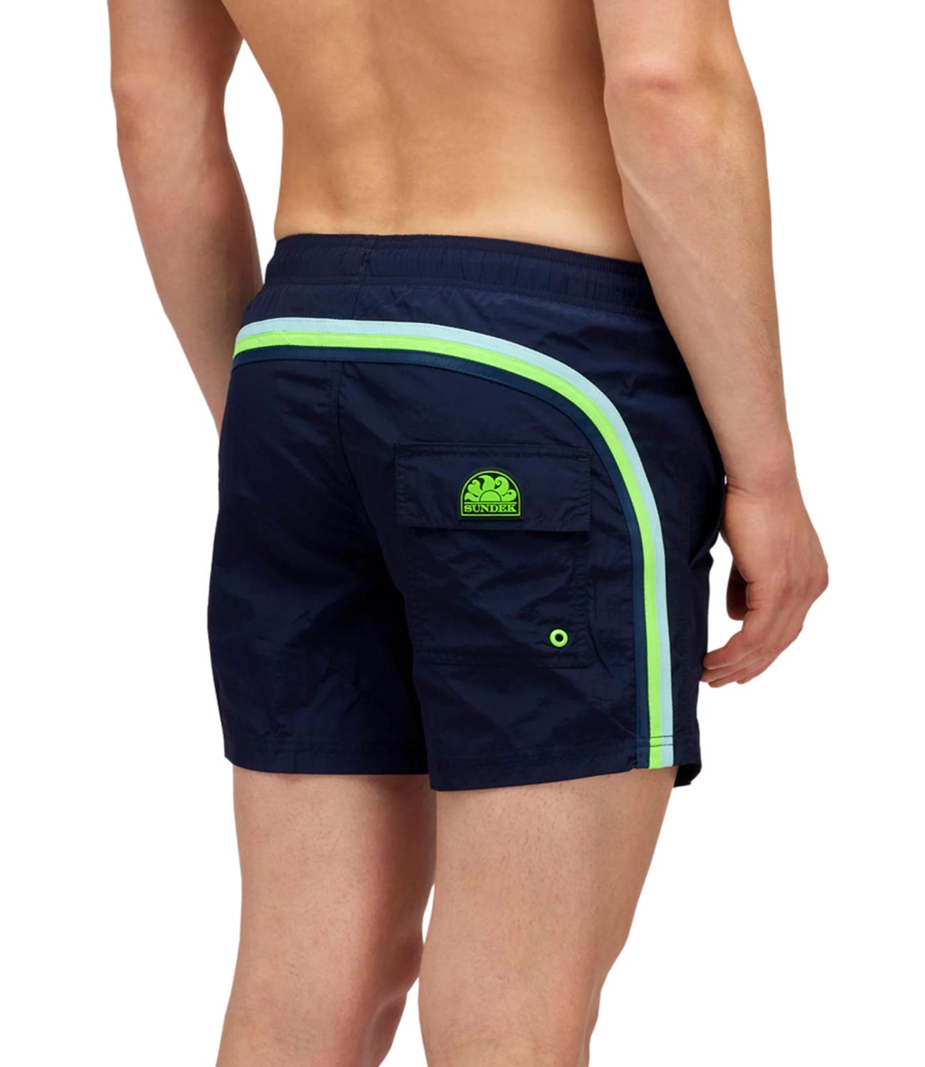 Sundek costume blu navy fluo verde