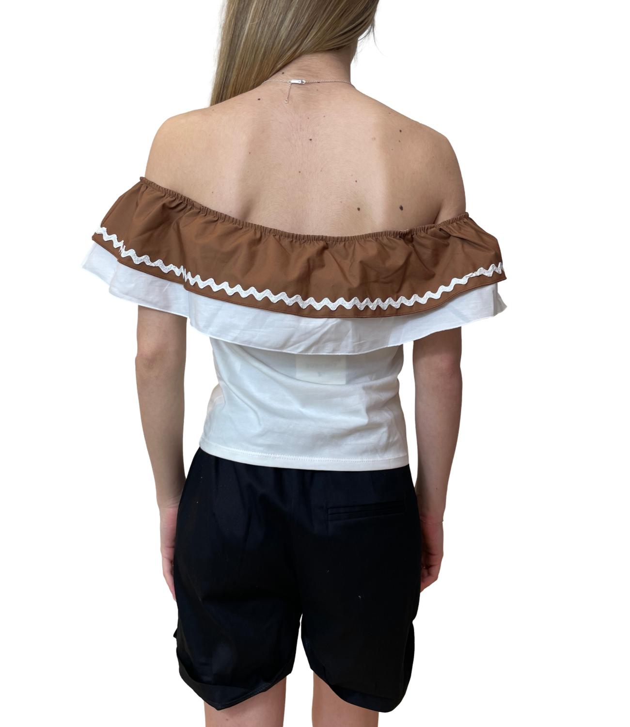 Susy Mix Maglia Shiffer Latte Donna