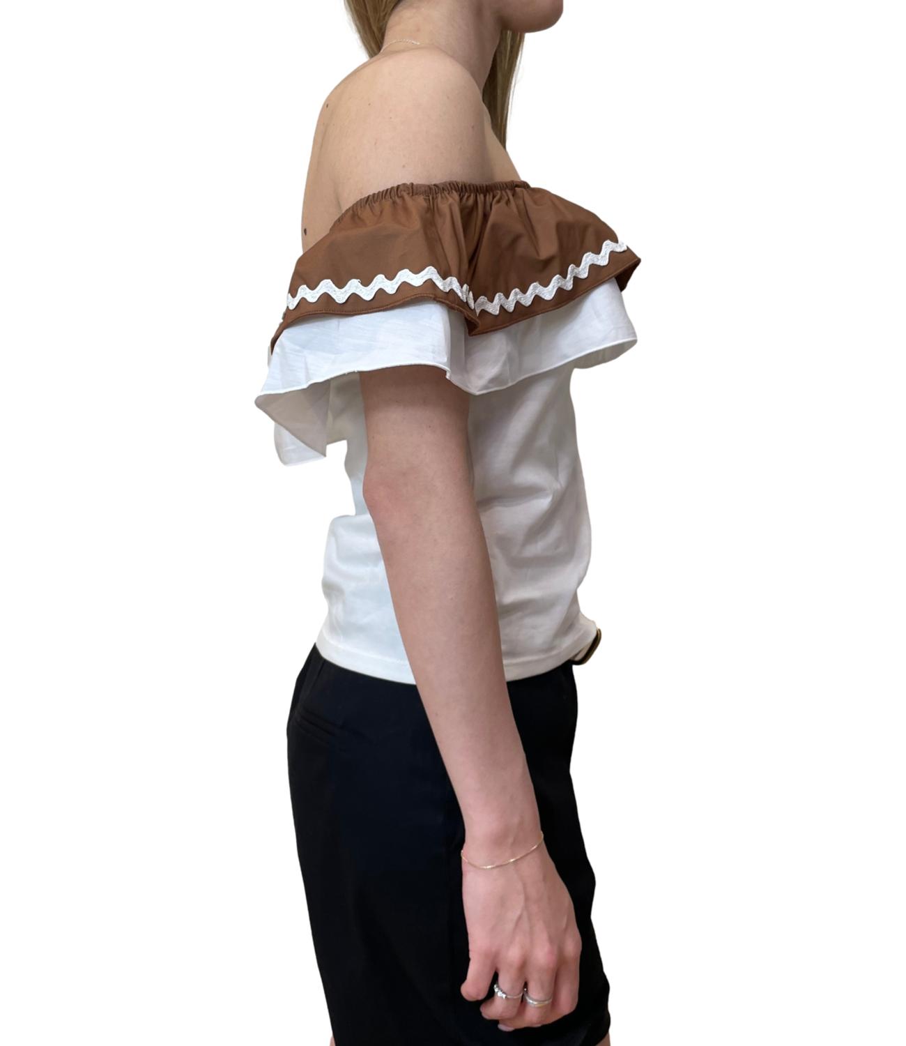 Susy Mix Maglia Shiffer Latte Donna