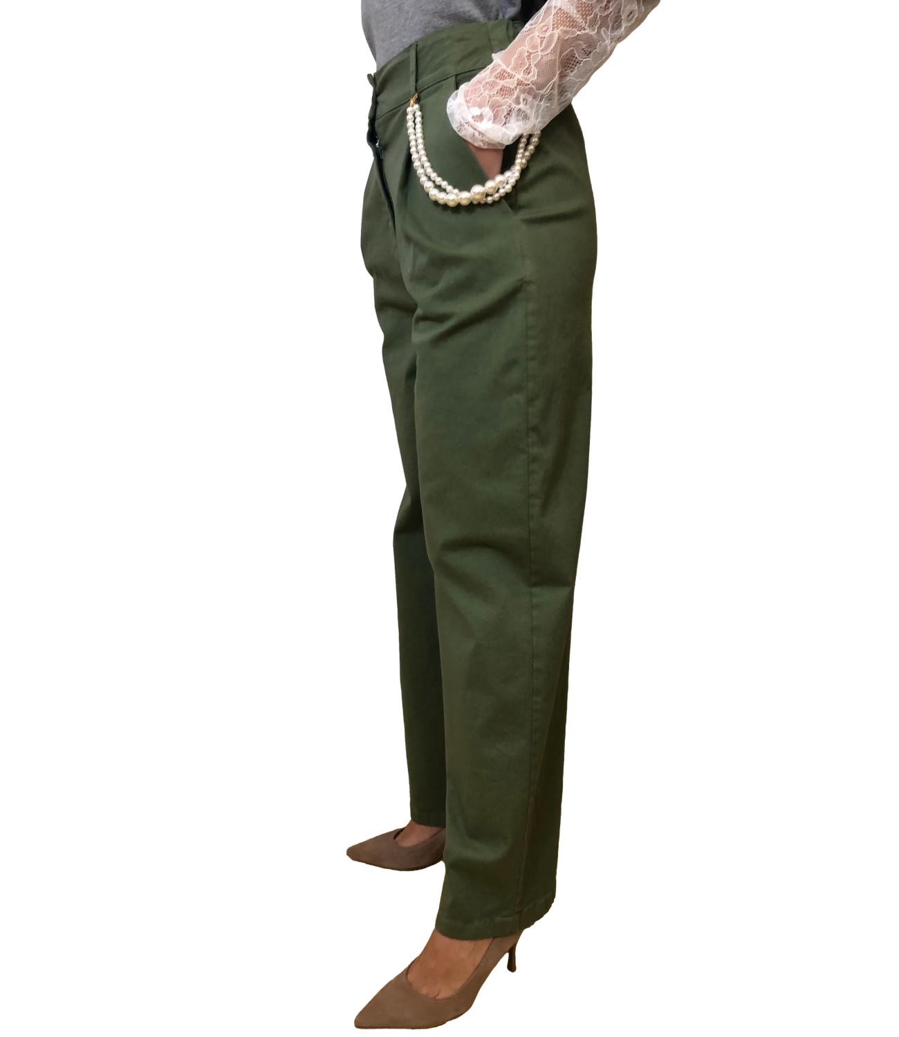 Susy Mix Pantalone Salvia Donna