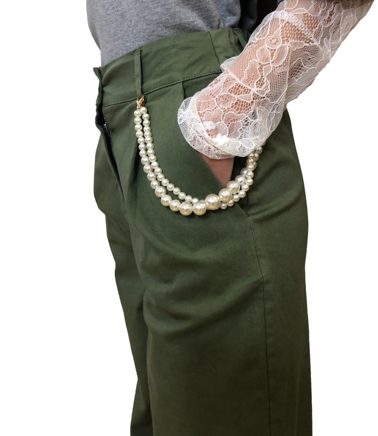 Susy Mix Pantalone Salvia Donna